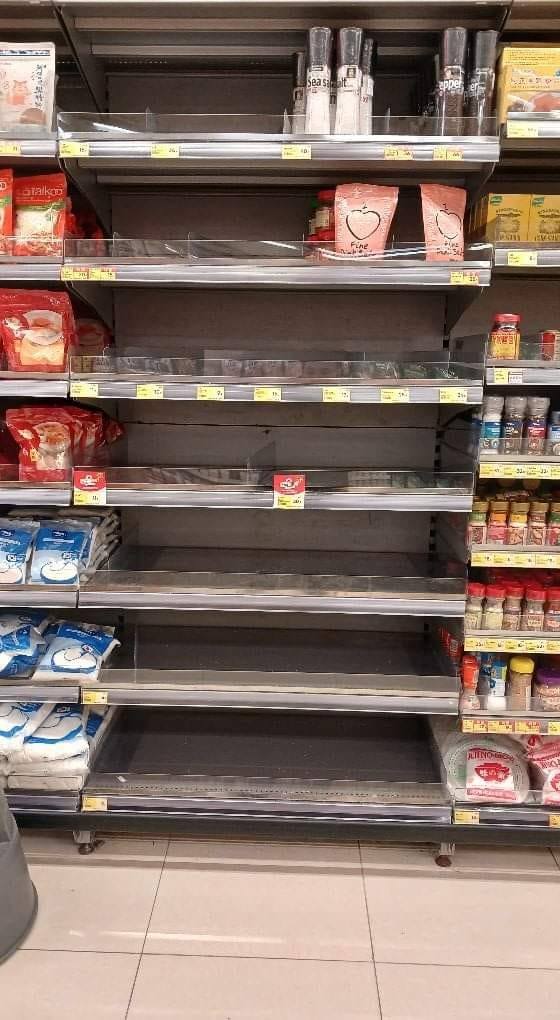 Panic buying of iodized table salt was observed at Hong Kong supermarkets.