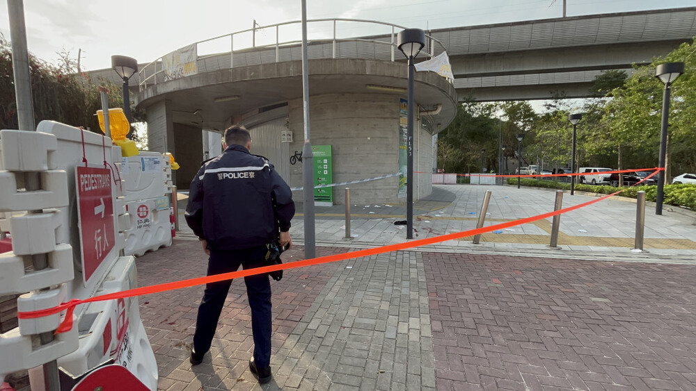 Two people were wounded in the Tin Shui Wai knife attack.