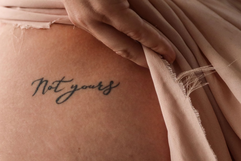 Amanda Dicrosta said she felt “hopeless” when police closed her case. She fought back with a tattoo. REUTERS/Maria Alejandra Cardona