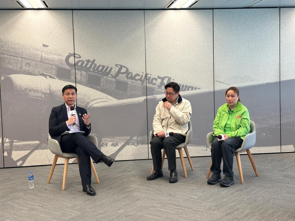 Andy Wong Man-kit speaking at the event.