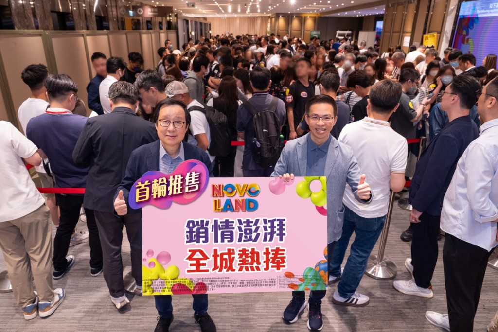 SHKP deputy managing director Victor Lui and real estate agency general manager Andy Chan. SING TAO