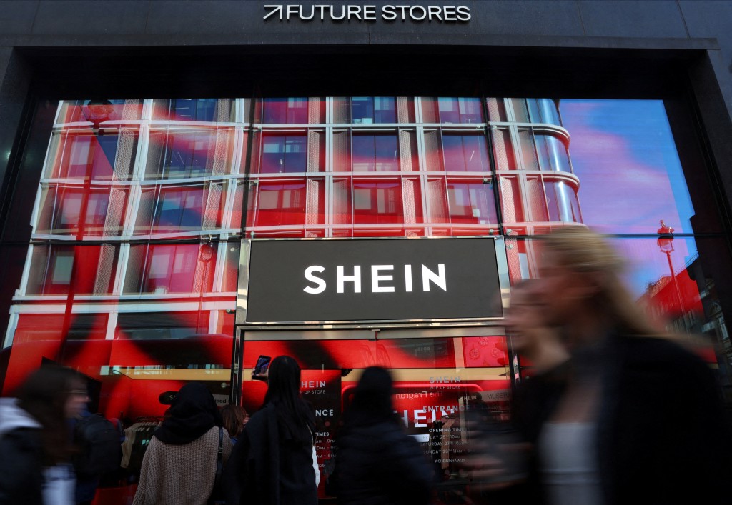 Shein pop-up store in London. Reuters