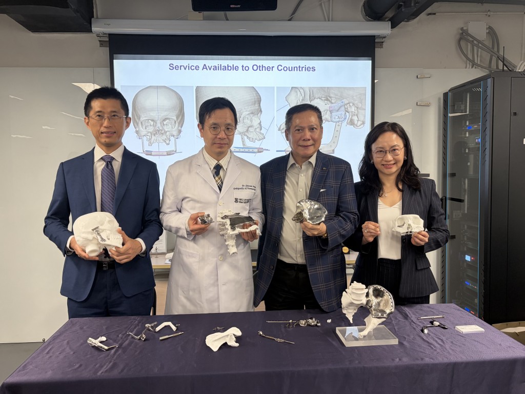 Founder and CEO of Koln 3D Edmond Yau Wing-fung (second to the right) noted that the company signed a memorandum of understanding with the Kazakh Institute of Oncology and Radiology in 2021.
