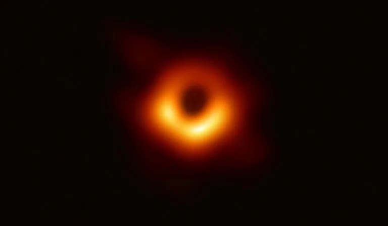 The first image of a black hole -- or at least the light surrounding its darkness -- at the heart of the Messier 87 galaxy. (AFP) The first image of a black hole -- or at least the light surrounding its darkness -- at the heart of the Messier 87 galaxy. (AFP)