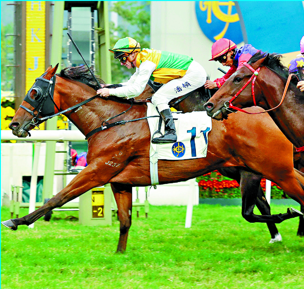 Storming Dragon, with Zac Purton aboard, wins one for Jamie Richard at Sha Tin. SING TAO Storming Dragon, with Zac Purton aboard, wins one for Jamie Richard at Sha Tin. SING TAO