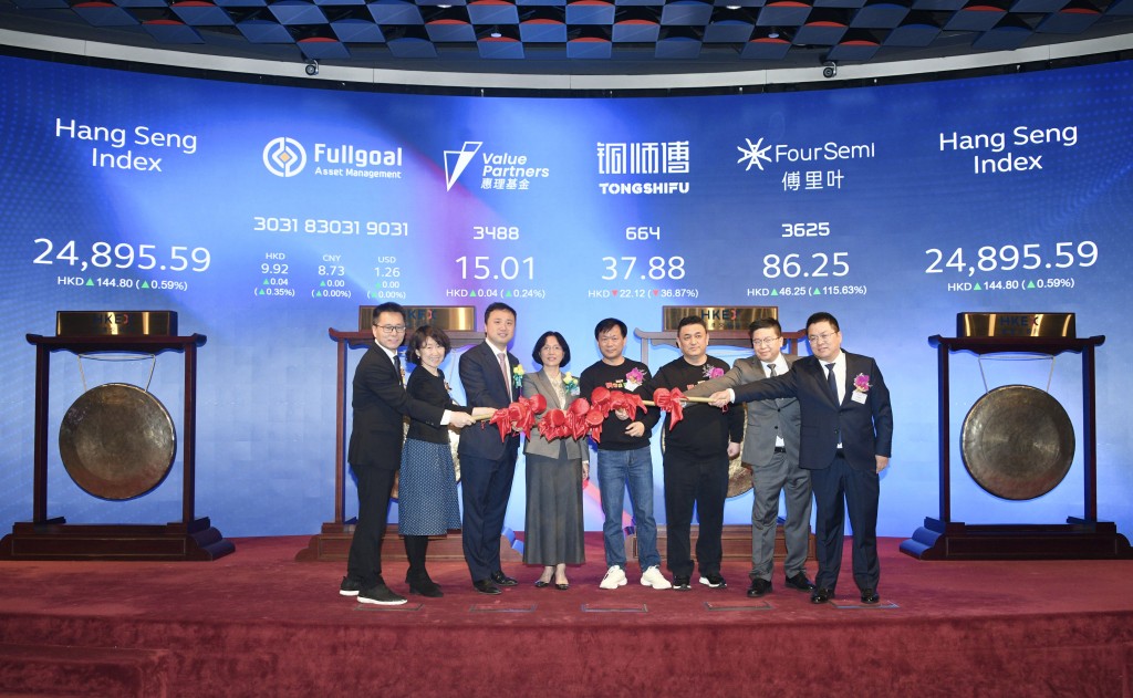 FourSemi and Tongshifu marked their trading debut at Hong Kong stock exchange