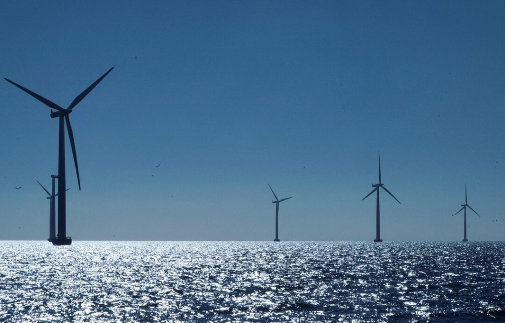  A view of the turbines at Orsted's offshore wind farm near Nysted, Denmark, September 4, 2023. REUTERS/Tom Little/File Photo
