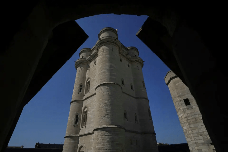 View of the Chateau de Vincennes' keep, just east of Paris, Tuesday, Aug. 12, 2025. Aurelien Morissard/AP