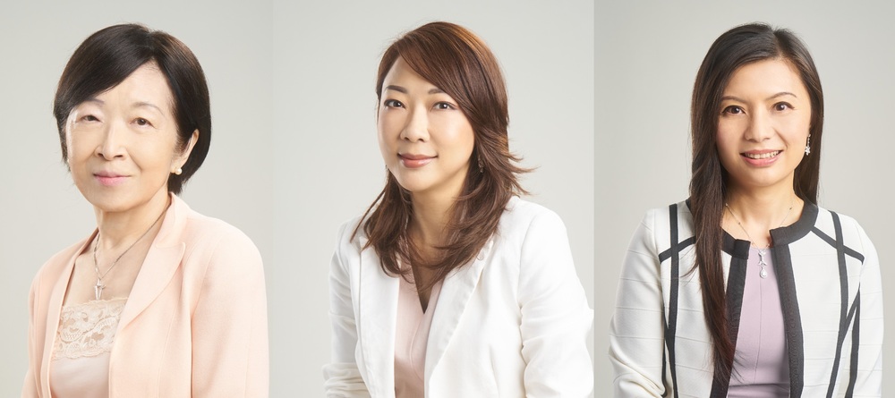 From left:  Fanny Law, Anthea Lo, and Fonia Wong. Photo by New World Development. 