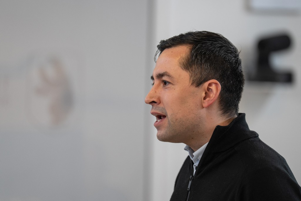 Photo by ALESSANDRO RAMPAZZO / AFP  Greenland's Deputy Prime Minister Mute Bourup Egede speaks during a press conference in Nuuk, Greenland, on Janauary 14, 2026.