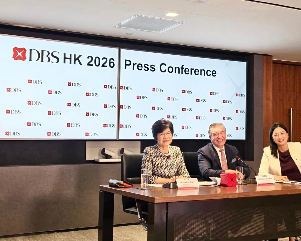From left, Jacqueline Chan Nap-shan, managing director and chief financial officer, Sebastian Paredes, and Celia Wan, head of internal and external communications