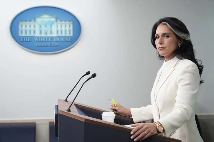 Gabbard said the documents contain “irrefutable evidence that details how President Obama and his national security team directed the creation of an intelligence community assessment that they knew was false." | Alex Brandon/AP