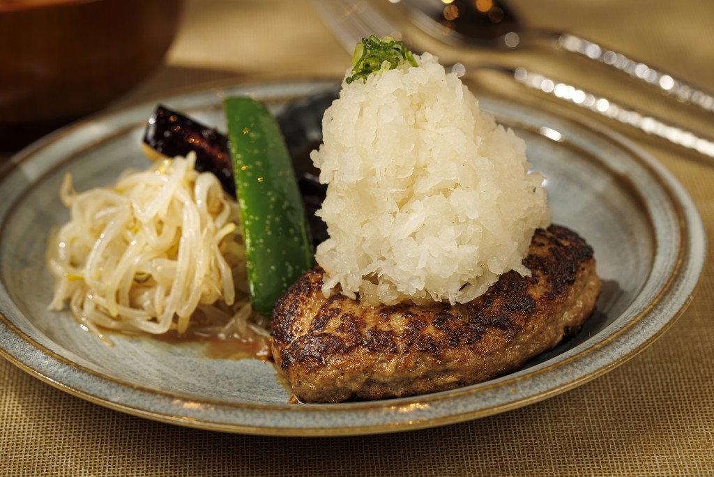 Grated Daikon and Ponzu Hamburg.
