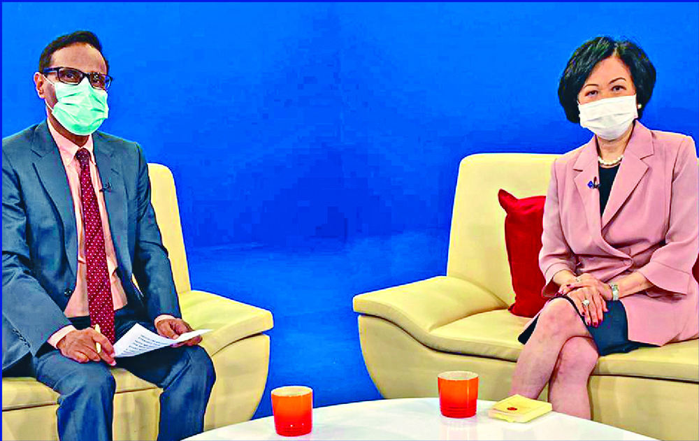 Regina Ip told Michael Chugani she's taking precautions after the US issued sanctions. Regina Ip told Michael Chugani she's taking precautions after the US issued sanctions.
