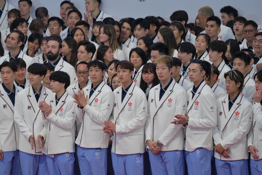 Flag presentation ceremony for the Hong Kong, China delegation to the 20th Asian Games.