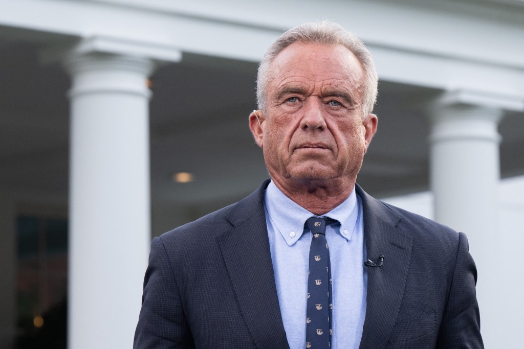 Photo by SAUL LOEB / AFP  US Secretary of Health and Human Services Robert F. Kennedy Jr. prepares for a television interview outside of the West Wing of the White House in Washington, DC, September 9, 2025.