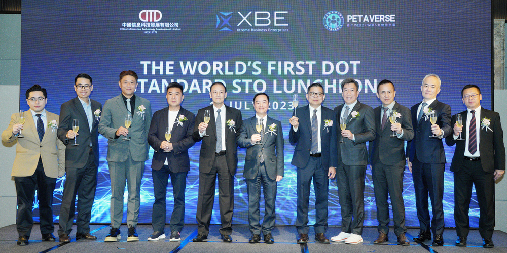 Dr. Herbert Lee, Founder and Chairman of Xtreme Business Enterprises Limited (XBE) (fifth from left), Group Chief Executive Officer of XBE, Mr Julian So (fourth from right), Ir Tony WONG, JP Government Chief Information Officer (sixth from left) and other guests officiated at the launch. Dr. Herbert Lee, Founder and Chairman of Xtreme Business Enterprises Limited (XBE) (fifth from left), Group Chief Executive Officer of XBE, Mr Julian So (fourth from right), Ir Tony WONG, JP Government Chief Information Officer (sixth from left) and other guests officiated at the launch.