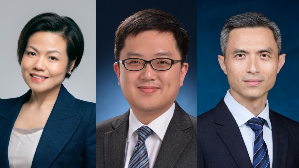 Vicki Kwok Wong Wing-ki, Kevin Choi and Vic Yau Cheuk-hang