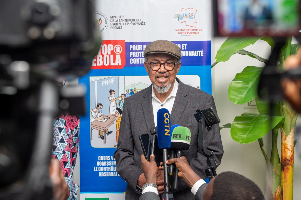 Photo by HARDY BOPE / AFP  Dr. Tedros Adhanom Ghebreyesus, the Director-General of the World Health Organization (WHO), addresses the media upon his arrival in Kinshasa, on May 28, 2026.