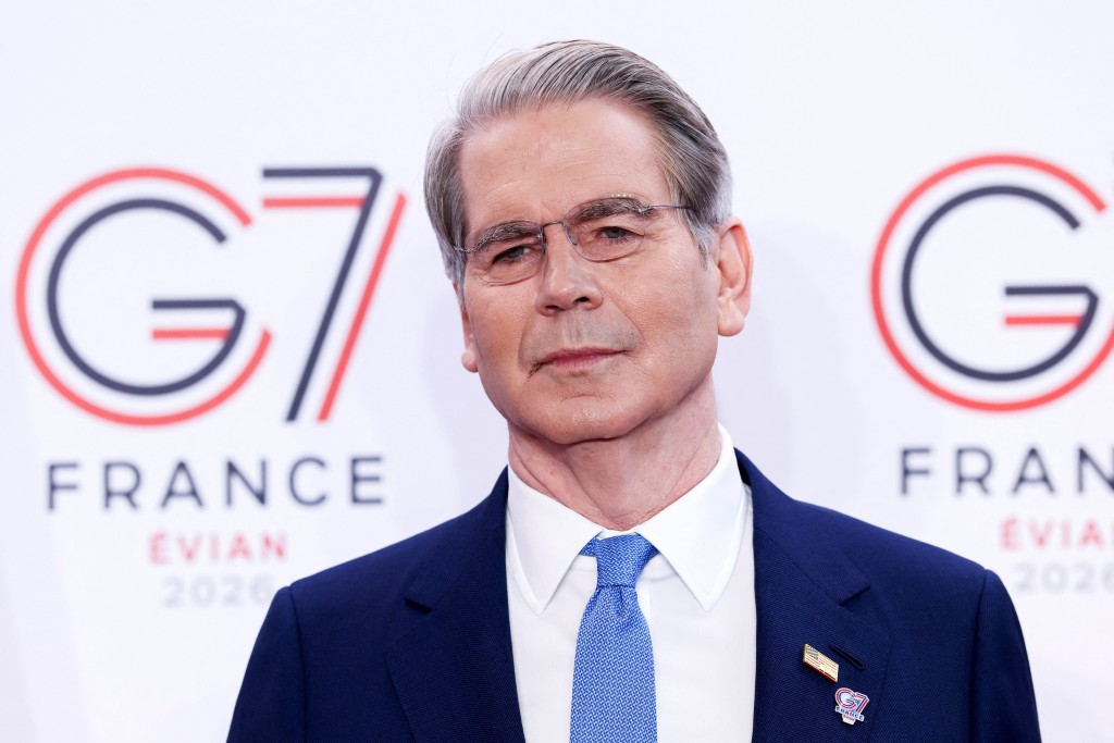 U.S. Treasury Secretary Scott Bessent poses for a photo ahead of a G7 finance ministers and central bank governors meeting in Paris, France, May 18, 2026. (Reuters)