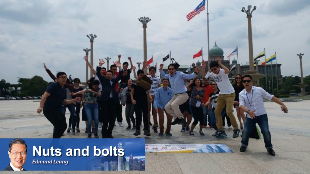Young students, accompanied by Belt and Road Pioneer supporters, visit Malaysia, top, Indonesia, left, and CLP Black Power Station.