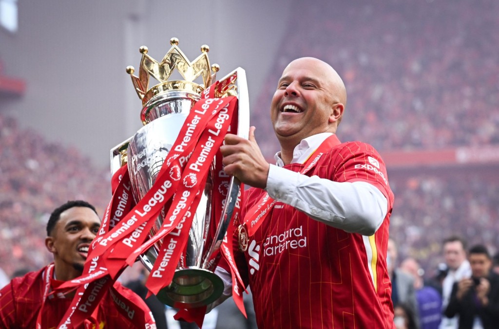 Arne Slot led Liverpool to a 20th league title in his first season in charge of the Anfield club. AFP