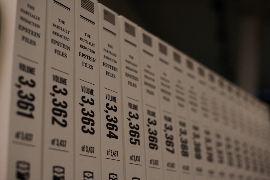 The Institute for Primary Facts, a non-profit organization, opens a library archive of 3.5 million pages of the Epstein files that have been made available to the public at the Donald J. Trump and Jeffrey Epstein Memorial Reading Room in Tribeca on May 8, 2026 in New York City. People will be able to view the files from May 8 to 21, but access will be by appointment only. Edna Leshowitz/Getty Images/AFP