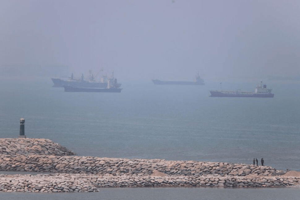 Vessels in the Strait of Hormuz near the beach of Bandar Abbas, Iran, June 17, 2026. Amirhosein Khorgooi/ISNA/via WANA (West Asia News Agency)/Handout via REUTERS