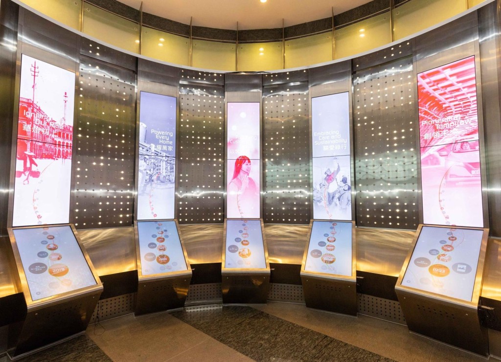 HK Electric 135th Anniversary Historical Corner showcases more than a hundred precious historical photos, videos, and documents through five interactive panels, each representing one of the Company’s core values.