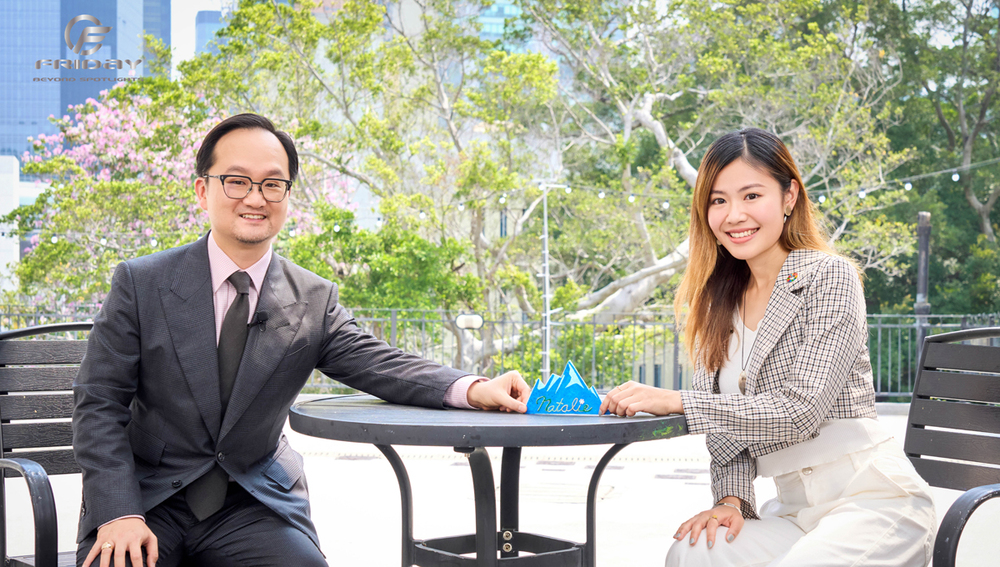 Natalie Chung (R), climate advocate and social entrepreneur, with host Patrick Tsang. Natalie Chung (R), climate advocate and social entrepreneur, with host Patrick Tsang.