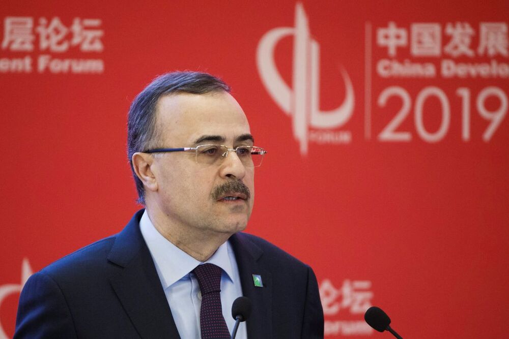 Saudi Aramco CEO Amin H. Nasser attends the China Development Forum in Beijing, China, March 25, 2019. Saudi Aramco CEO Amin H. Nasser attends the China Development Forum in Beijing, China, March 25, 2019.
