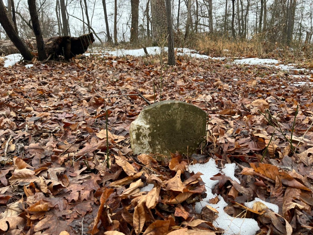 Photo by VICTORIA LAVELLE / AFP  An abandoned 19th-century grave is seen on the grounds of the House of Reformation for Colored Children, a closed down segregated juvenile detention facility that operated in the late 19th and early 20th century, in Cheltenham, Maryland, on February 17, 2026.