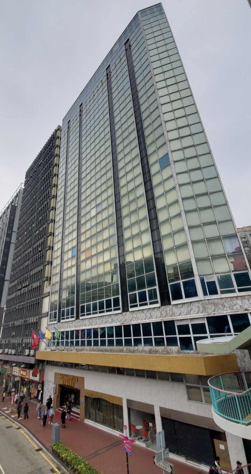 The hotel on Chatham Road South in Tsim Sha Tsui. 