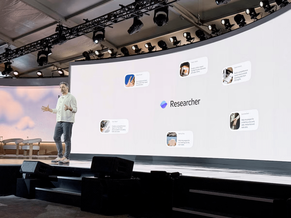 Microsoft AI CEO Mustafa Suleyman speaks at the company's 50th anniversary celebration in Redmond, Washington, U.S., April 4, 2025. REUTERS/Jeffrey Dastin Microsoft AI CEO Mustafa Suleyman speaks at the company's 50th anniversary celebration in Redmond, Washington, U.S., April 4, 2025. REUTERS/Jeffrey Dastin