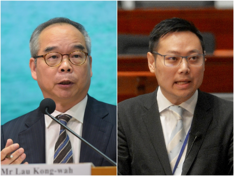 Lau Kong-wah, left, and Caspar Tsui. Lau Kong-wah, left, and Caspar Tsui.