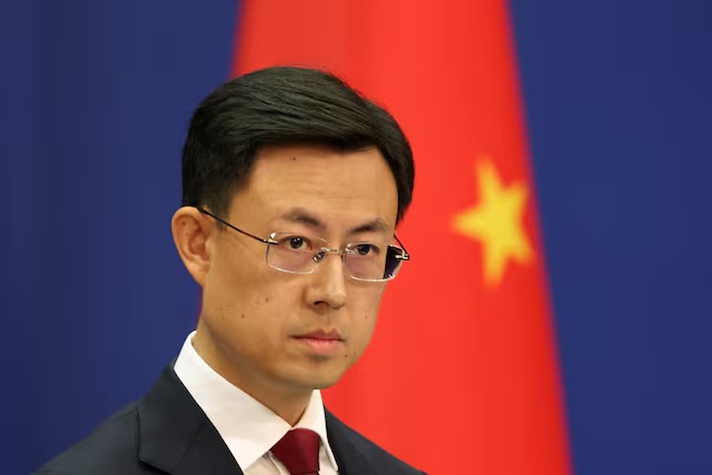 Chinese Foreign Ministry spokesperson Guo Jiakun attends a press conference in Beijing, China January 7, 2025. REUTERS/Florence Lo