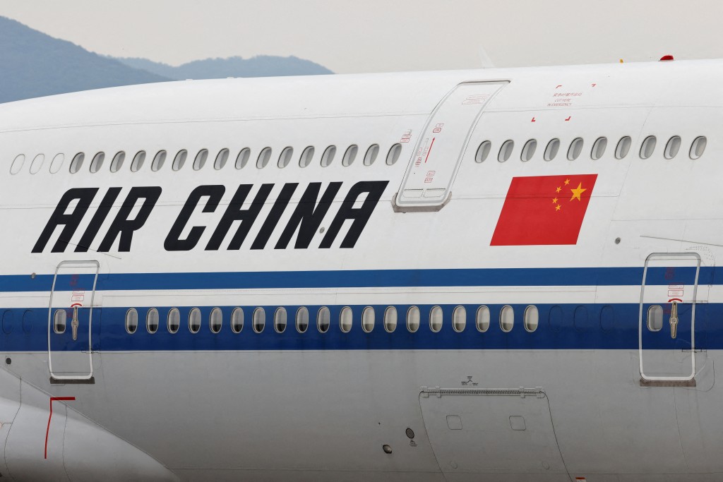 Air China flight is seen as Chinese Premier Li Qiang arrives to attend the trilateral summit with his South Korean and Japanese counterparts  in Seoul, South Korea, May 26, 2024. REUTERS