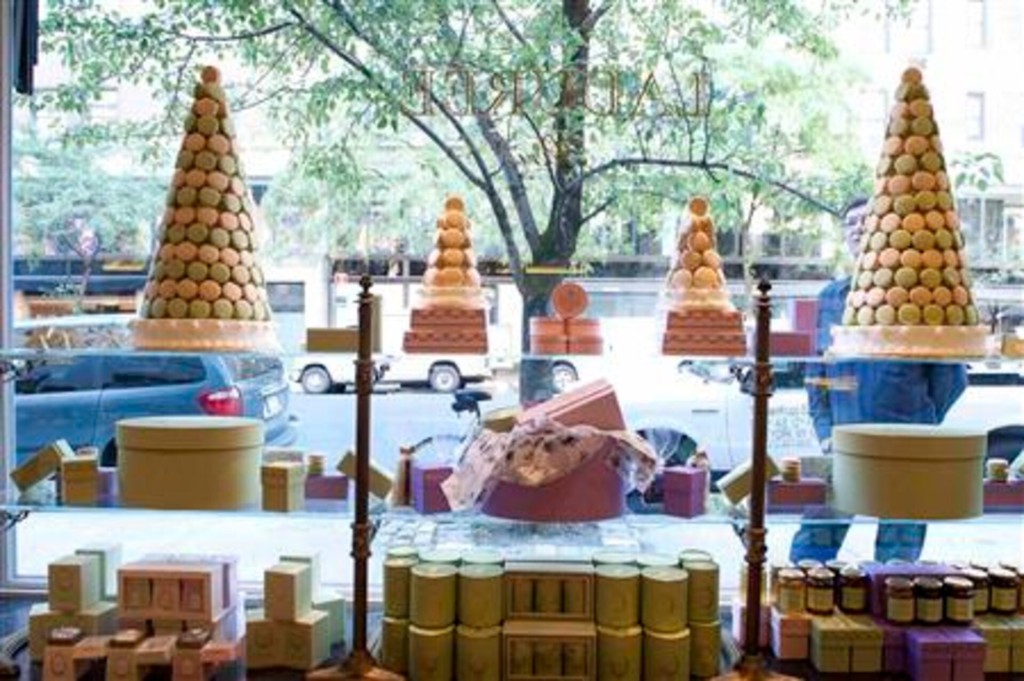  Macarons are seen at a display window in the Laduree shop in New York, August 30, 2011. REUTERS/Juliette Longuet/Handout