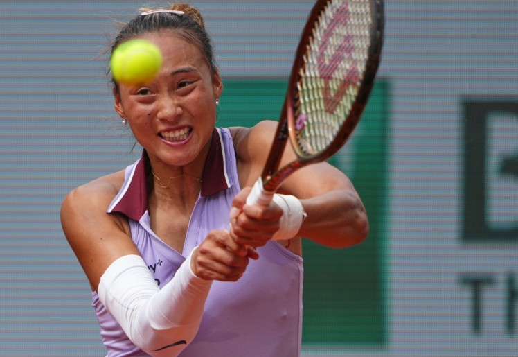 Zheng Qinwen had to battle past Liudmila Samsonova. (Associated Press)