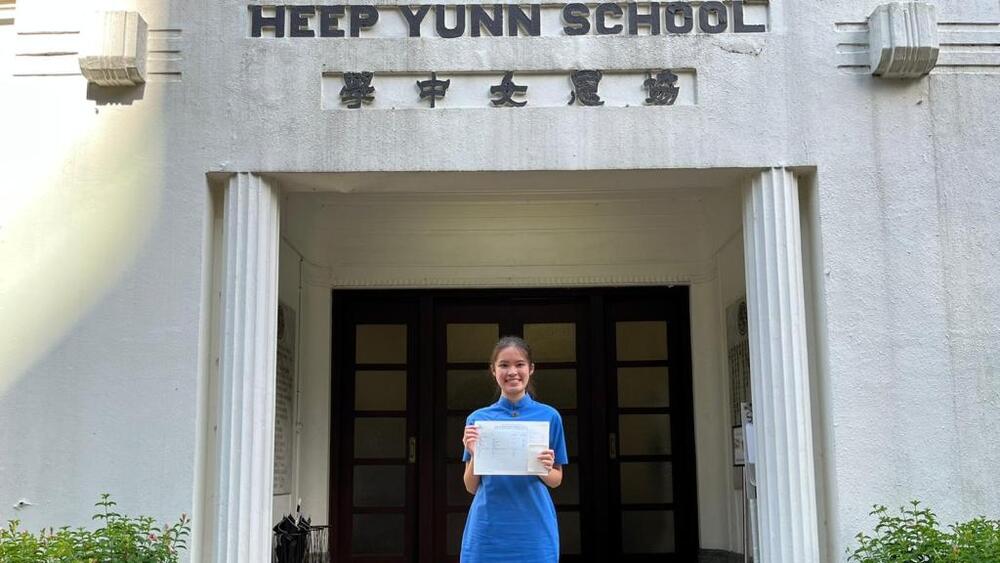 “Super top scorer” Kristy Chow Hoi-tung from Heep Yunn School.