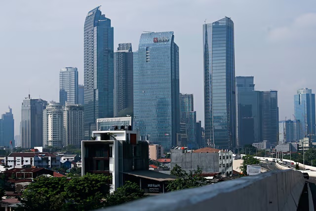 A general view of the skyline of Jakarta, the capital city of Indonesia, August 5, 2021. REUTERS/Ajeng Dinar Ulfiana/File Photo
