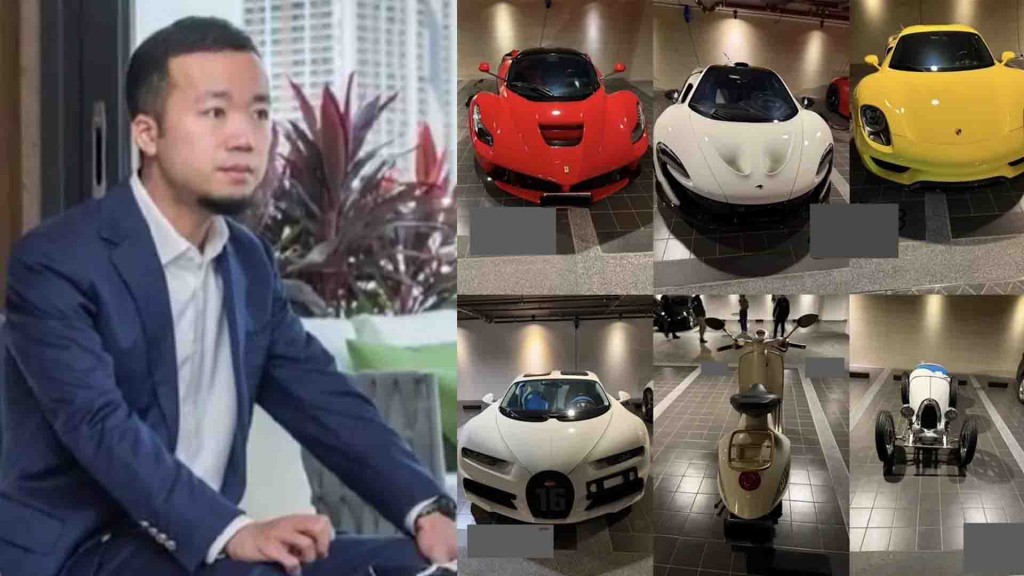 Vincent Chen Zhi, who leads Cambodia-based fraud organization Prince Group, had 26 luxury cars seized by Taipei.