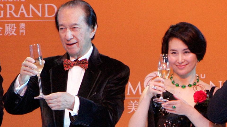 Pansy Ho, right, with her father Stanley Ho celebrated the opening of MGM Macau in 2007.