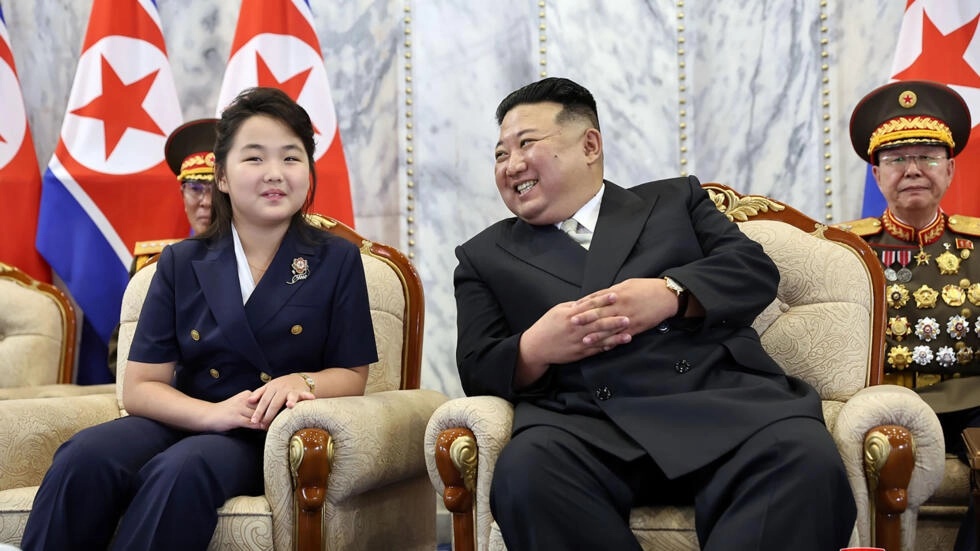 Recent signals indicate Kim Jong Un's daughter Ju Ae (L) could be in line to lead North Korea next © STR / KCNA VIA KNS/AFP/File Recent signals indicate Kim Jong Un's daughter Ju Ae (L) could be in line to lead North Korea next © STR / KCNA VIA KNS/AFP/File