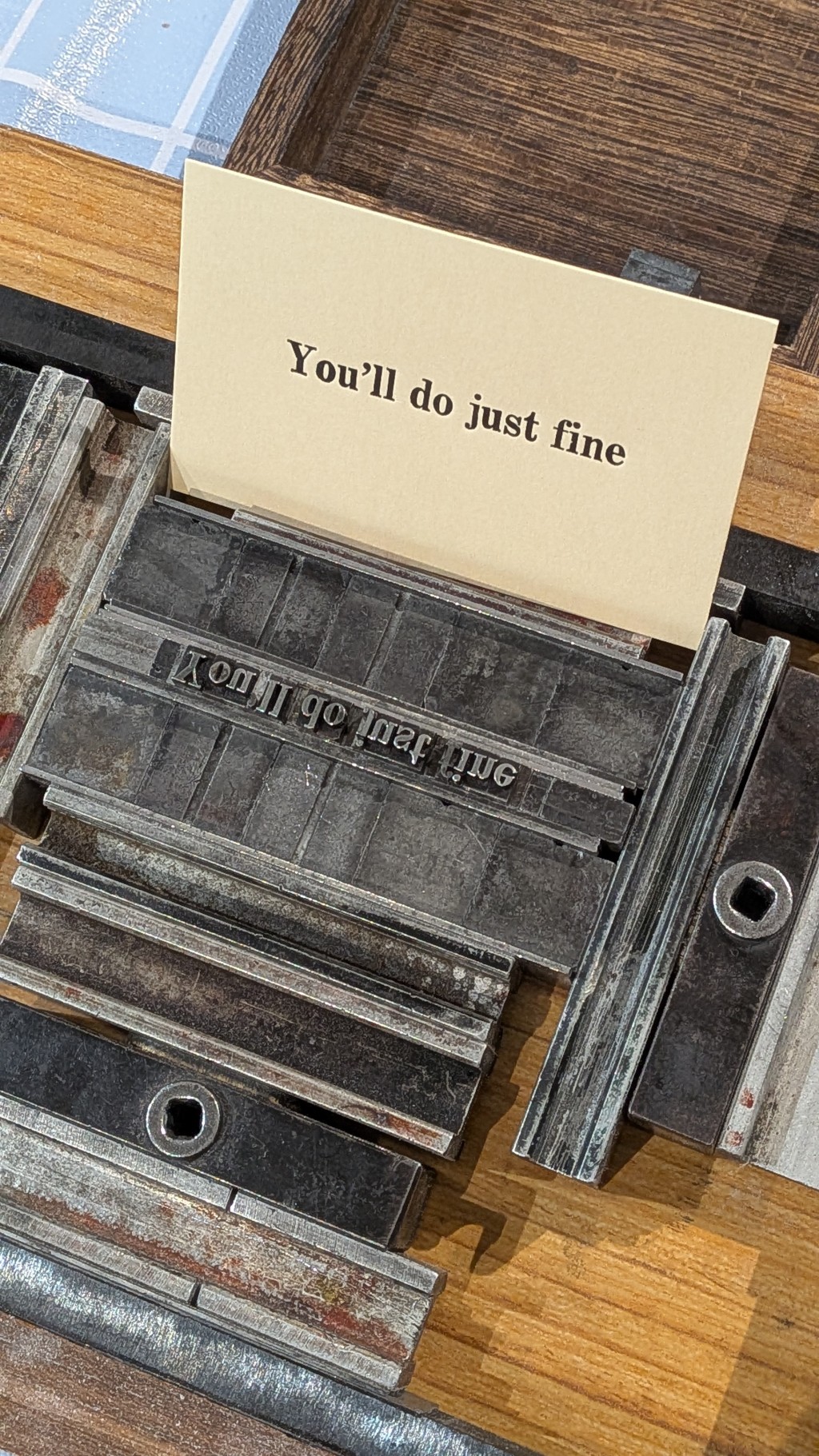 Visitors will be able to try a hand-cranked letterpress and print their own card.