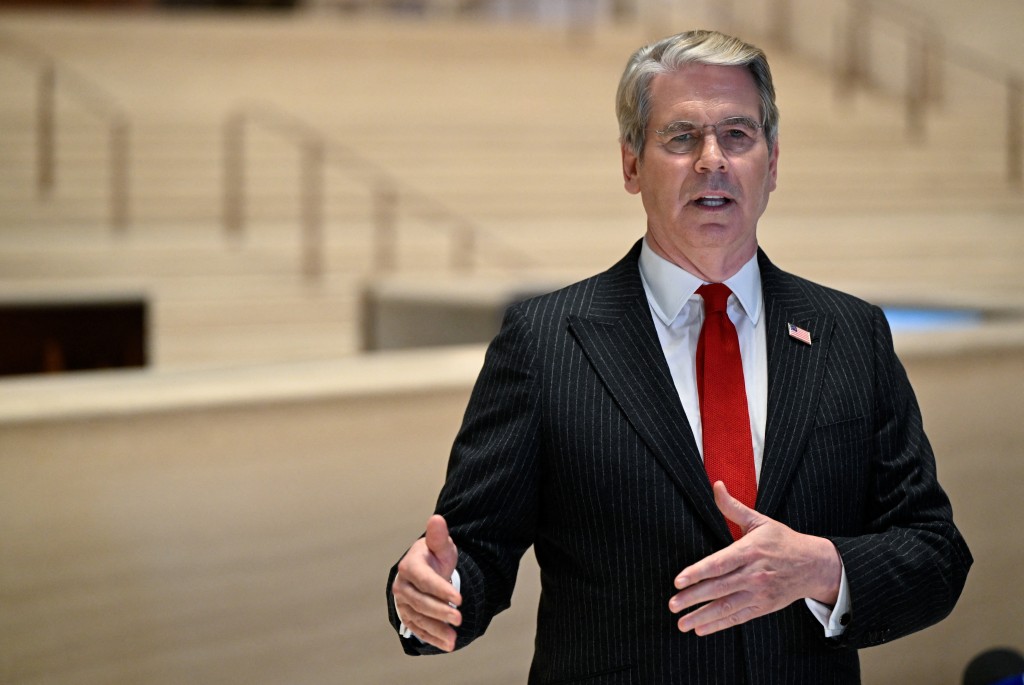 US Treasury Secretary Scott Bessent speaks to the media after meeting China's Vice Premier He Lifeng, ahead of a summit between US President Donald Trump and Chinese President Xi Jinping, at JPMorgan Chase's global corporate headquarters in New York City, US, September 20, 2026. (Reuters)