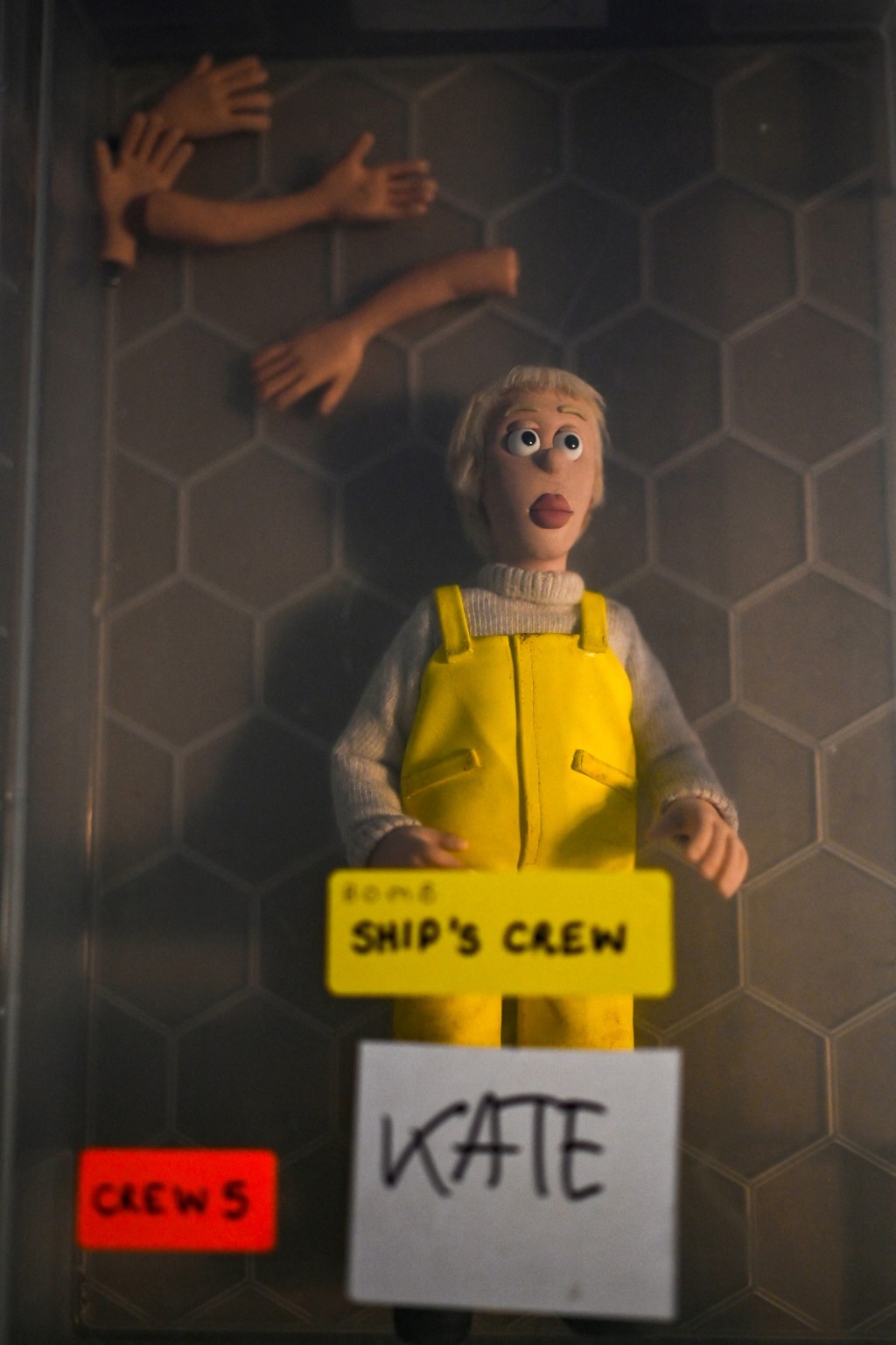 Photo by BEN STANSALL / AFP This photo taken on March 4, 2026 shows models for 'Shaun the Sheep: The Beast of Mossy Bottom' at Aardman Animations studios in Bristol, western England.