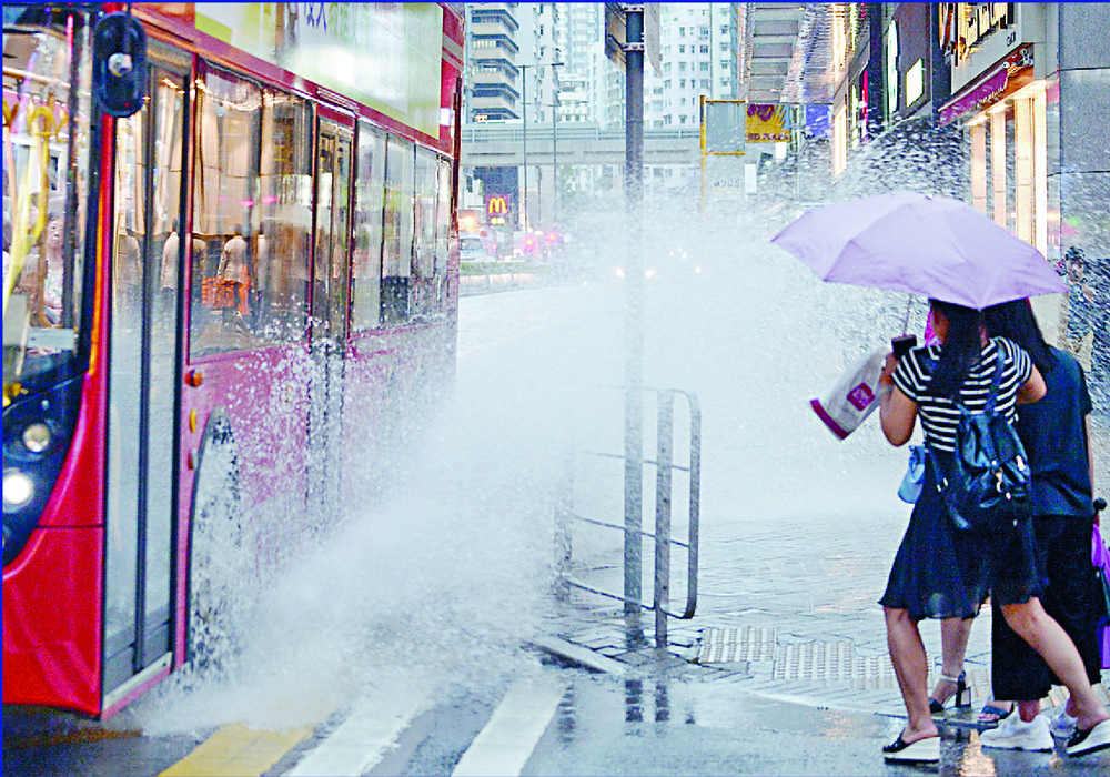 Brace for wet and windy weather, the observatory advised. SING TAO Brace for wet and windy weather, the observatory advised. SING TAO