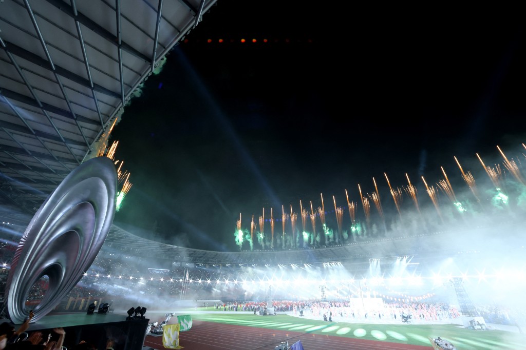 General view of fireworks during the closing ceremony (Reuters)