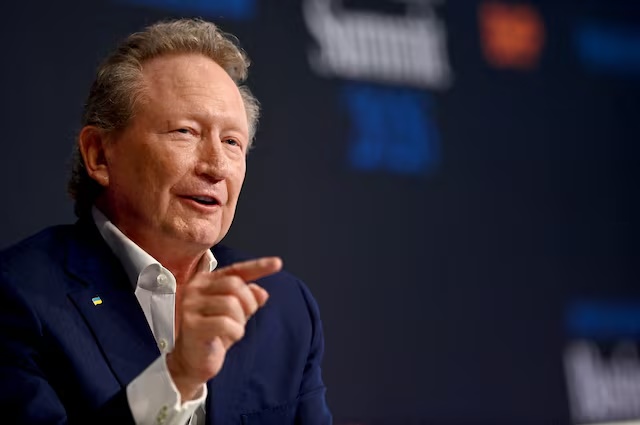 Executive Chairman & Founder of Fortescue, Andrew Forrest speaks during a summit in Sydney, Australia, March 4, 2026. REUTERS/Jeremy Piper/File Photo